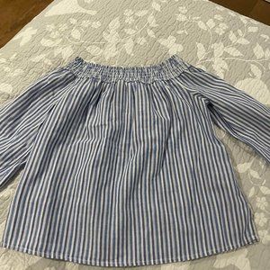 strip off the shoulder blouse